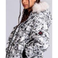 49Winters Angel Bomber pentru femei crem camuflaj