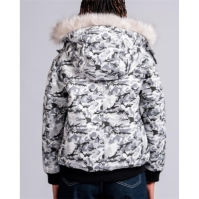 49Winters Angel Bomber pentru femei crem camuflaj