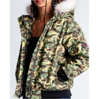 49Winters Angel Bomber pentru femei verde camuflaj