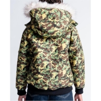 49Winters Angel Bomber pentru femei verde camuflaj