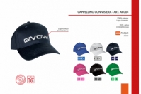 Accesorii sport CAPPELLINO CON VISIERA Givova alb