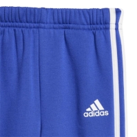 Trening fleece adidas Tiberio 3-Stripes Colorblock pentru Bebelusi albastru gri