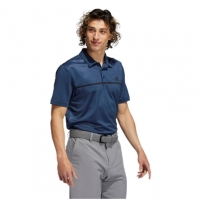 Tricouri polo adidas Chest Print bleumarin