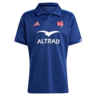 adidas Franta Rugby Sevens Shirt 2024 pentru adulti inchis albastru