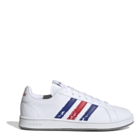 adidas Grand Court Base Beyond Shoes pentru Barbati gri alb albastru roial sca