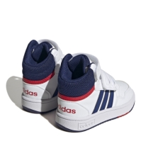 adidas Hoops Mid Shoes pentru Bebelusi alb albastru