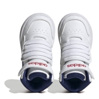 adidas Hoops Mid Shoes pentru Bebelusi alb albastru