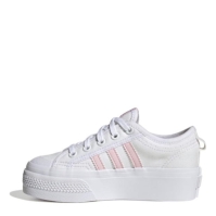 adidas Nizza Platform Shoes pentru Copii alb