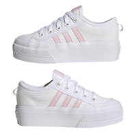 adidas Nizza Platform Shoes pentru Copii alb