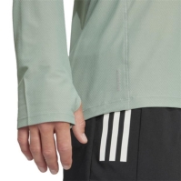 adidas Own The Run maneca lunga Top pentru Barbati argintiu verde