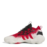 Adidasi sport adidas Trae Young 3 Low pentru Barbati alb negru rosu