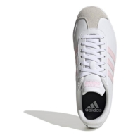 adidas VL Court Base Shoes pentru femei alb roz gri