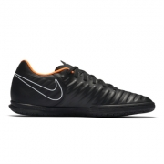 Adidasi Fotbal Nike Tiempo Legend Club Indoor pentru Barbati negru portocaliu