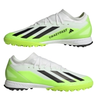 Adidasi Gazon Sintetic Ghete fotbal sala adidas X Crazyfast League fotbal alb negru galben