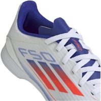 Adidasi Gazon Sintetic Ghete de fotbal adidas F50 League Astro pentru copii alb rosu albastru