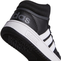 Adidasi inalti adidas Hoops Mid- pentru baietei negru alb