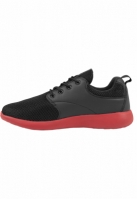 Adidasi Light Runner negru rosu Urban Classics foc