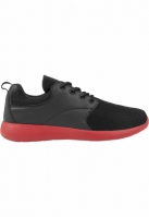 Adidasi Light Runner negru rosu Urban Classics foc