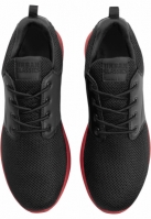 Adidasi Light Runner negru rosu Urban Classics foc