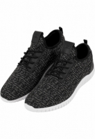 Adidasi Light Runner tricot negru gri Urban Classics alb