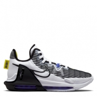 Adidasi pentru Baschet Nike LeBron Witness 6 pentru Barbati alb negru violet