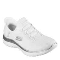 Adidasi SKECHERS SLIP-INS : Summits - Diamond Dream alb argintiu