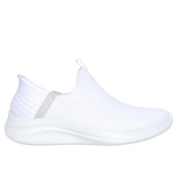 Adidasi SKECHERS SLIP-INS : Ultra Flex 3.0 - Cozy Streak alb