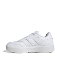 Adidasi sport adidas Courtblock triple alb