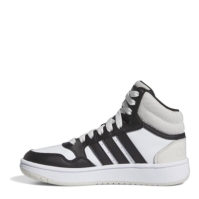 Adidasi sport adidas Hoops 3.0 High-Top pentru baieti alb negru