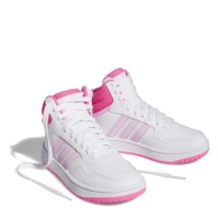 Adidasi sport adidas Hoops Mid Shoes Low-Top Unisex pentru Copii ftwr alb