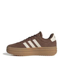 Adidasi sport adidas VL Court Bold pentru femei maro alb gum