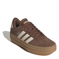 Adidasi sport adidas VL Court Bold pentru femei maro alb gum