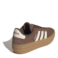 Adidasi sport adidas VL Court Bold pentru femei maro alb gum