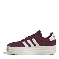 Adidasi sport adidas VL Court Bold pentru femei maro inchis alb