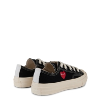 Adidasi sport COMME DES GARCONS PLAY Small Heart Low pentru copii negru rosu