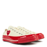 Adidasi sport COMME DES GARCONS PLAY X Converse Large Peeping Heart Chuck Taylor 70 alb rosu