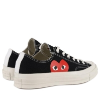 Adidasi sport COMME DES GARCONS PLAY X Converse Large Peeping Heart Chuck Taylor 70 negru