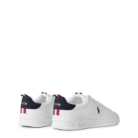 Adidasi sport Polo Ralph Lauren Heritage II Court alb bleumarin rosu