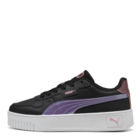 Adidasi sport Puma Carina Street Low-Top pentru fete copii negru mov