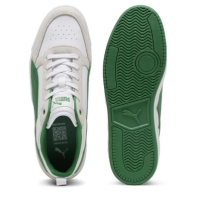 Adidasi sport Puma Dribble Sd Court Unisex pentru adulti alb verde gri