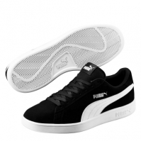 Adidasi sport Puma Smash V2 Suede pentru Barbati negru alb