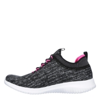 Adidasi sport Skechers Ultra Flex Bright Horizon pentru fetite negru roz