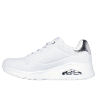 Adidasi sport Skechers UNO Stand On Air pentru femei alb argintiu