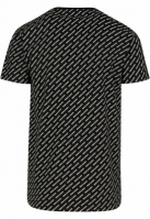 Tricou cu logo Allover negru Urban Classics