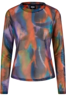 Bluza maneca lunga cu plasa AOP pentru Femei multicolorreflection Urban Classics