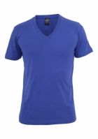 Tricou cu decolteu in V Basic albastru roial Urban Classics