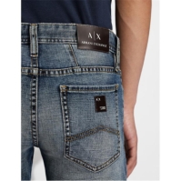 Blugi Armani Exchange AX J14Skinny pentru barbati deschis albastru