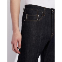 Blugi Armani Exchange AX J24tapered pentru barbati inchis albastru