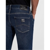 Blugi Armani Exchange J13 Slim med albastru