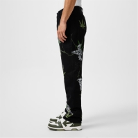 Blugi OFF alb Off Skate Fit pentru barbati negru verde